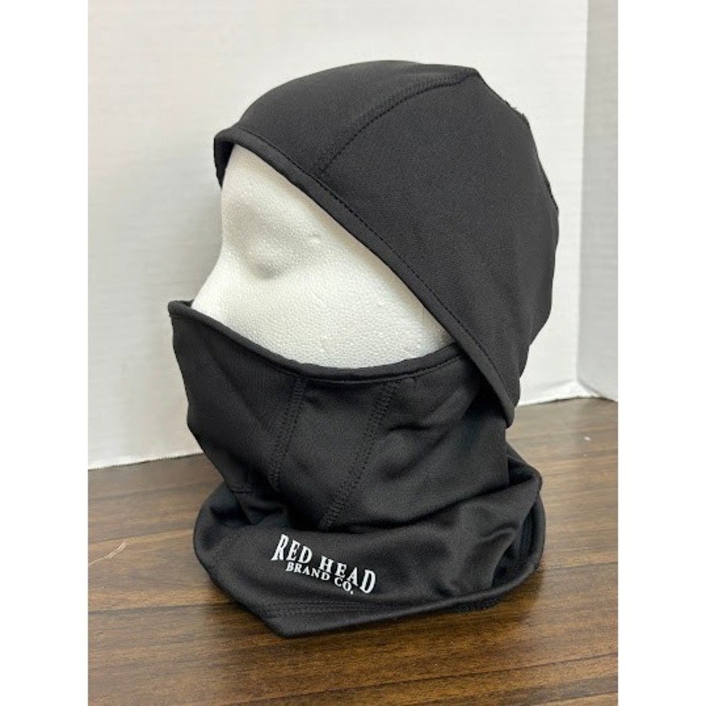 Red Head Brand Co Black Fleece Lined Balaclava Hinged Face Mask One Size